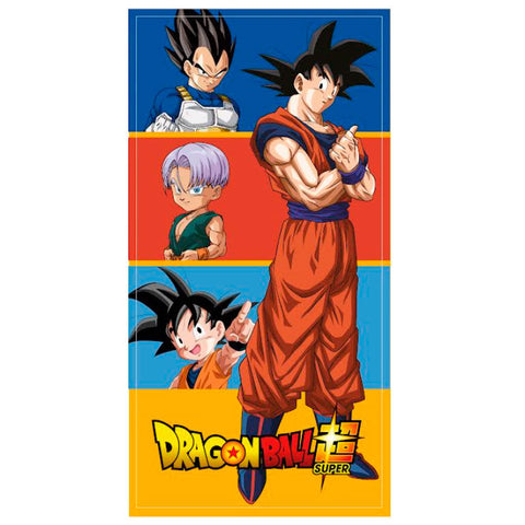 Toalla Dragon Ball Super - Goku, Vegeta, Trunks y Goten