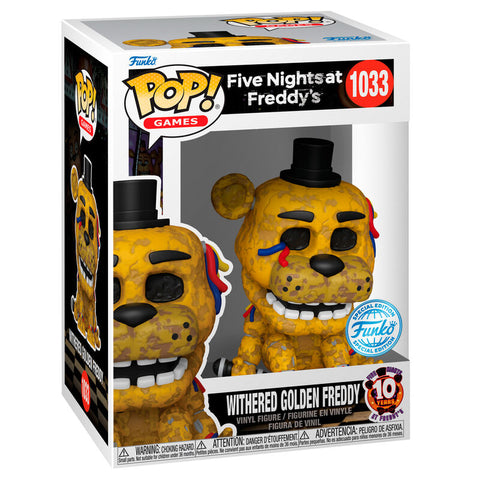 Funko POP! Five Nights At Freddy´s Withered Golden Freddy 1033 Exclusivo