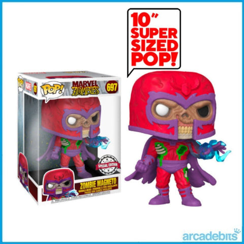 Funko POP! Marvel Zombies - Zombie Magneto SE (Super Sized) - 697