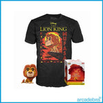 Pack Camiseta y Funko POP! Disney The Lion King - Mufasa (Flocked) - 495